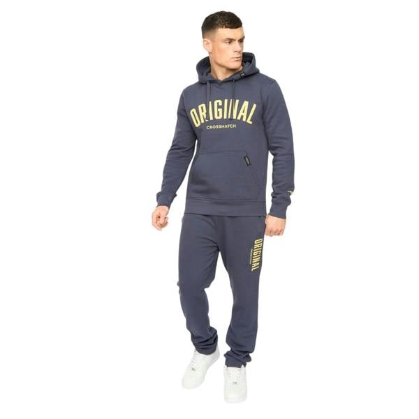 Crosshatch Mens Kensby Hoodie - Navy - 