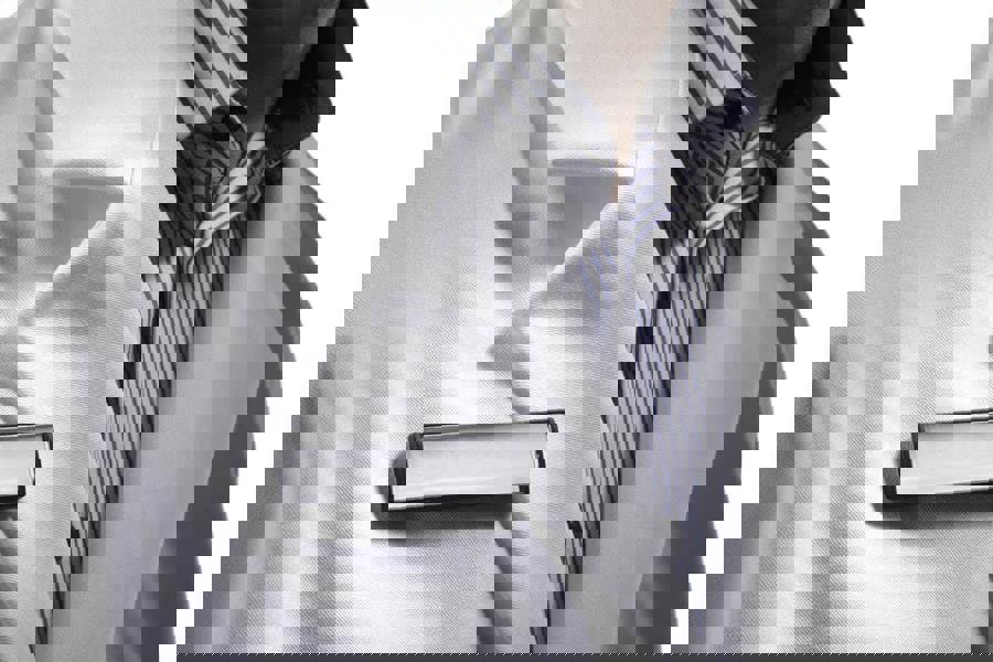 Durable Conference Magnet Name Tag Badge Holders + Inserts | 25 Pack | 17 x 67mm