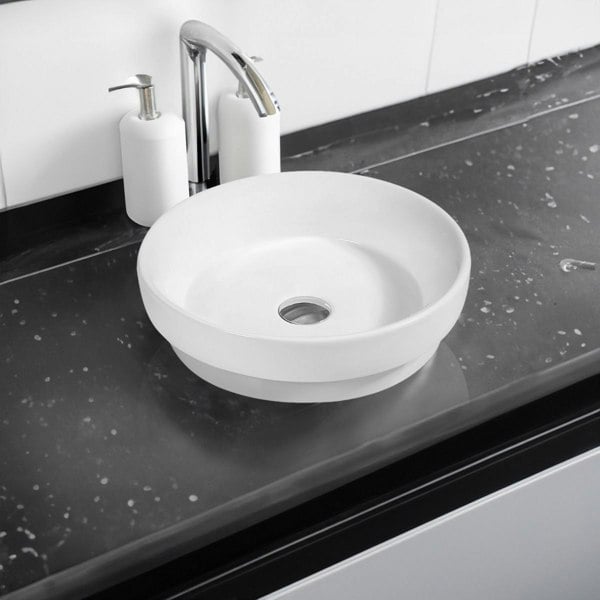 Limoge 7375 Ceramic Vert Round Countertop Basin
