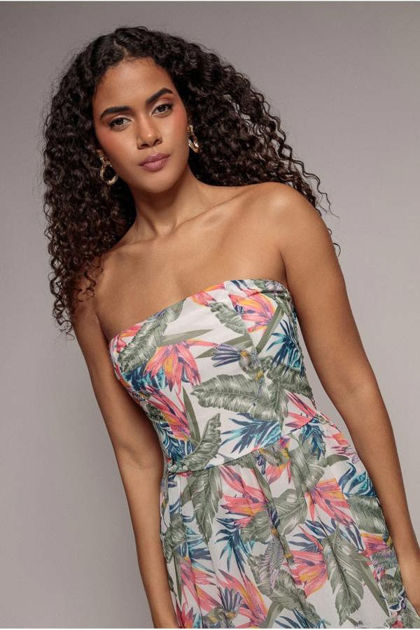 Bandeau Printed Maxi - Jungle Print DR3562
