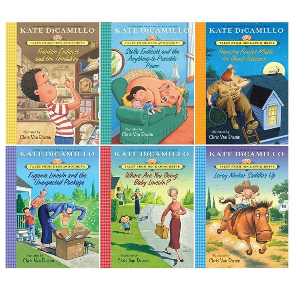 Tales from Deckawoo Drive Volume 1-6 Book Set By Kate DiCamillo and Illustrated By Chris Van Dusen