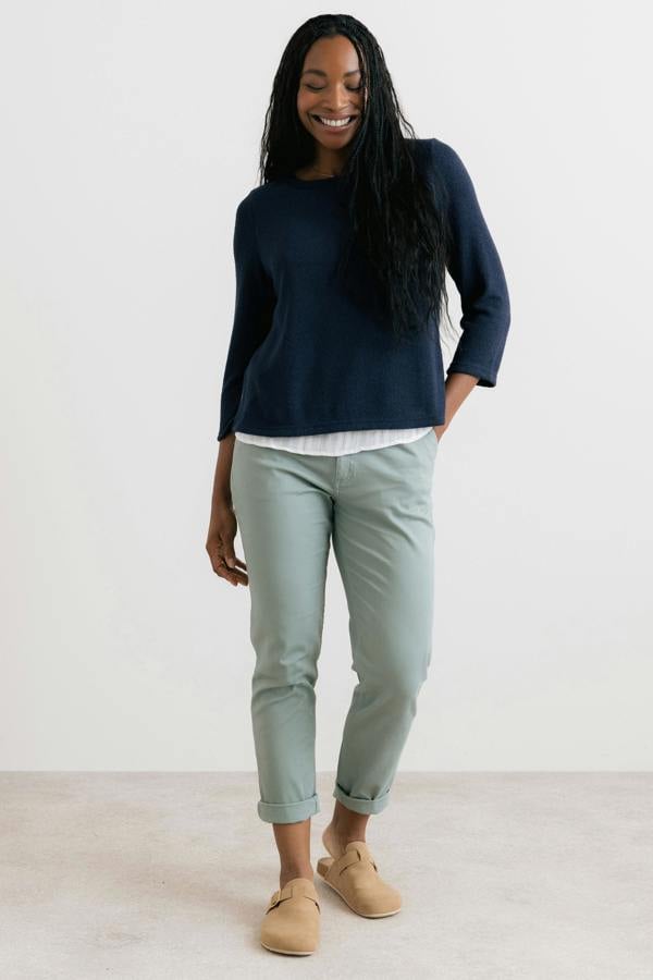 Lily & Me Olive Shirt Jumper Navy