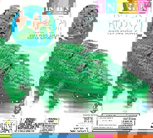 Intex Giant Gator Ride On – Fun & Durable Inflatable Pool Float with Handles