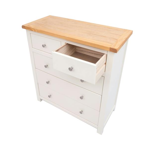Cabinet Bits Maggiori 5 Drawer Chest of Drawers Chrome Knob