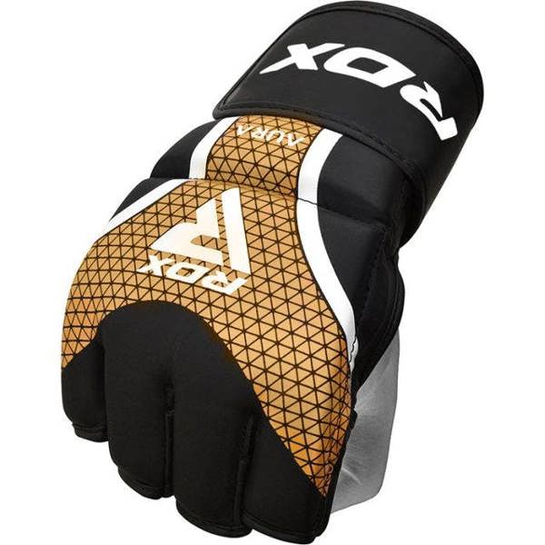RDX Sports GRAPPLING GLOVES AURA PLUS T-17 BLACK GOLDEN