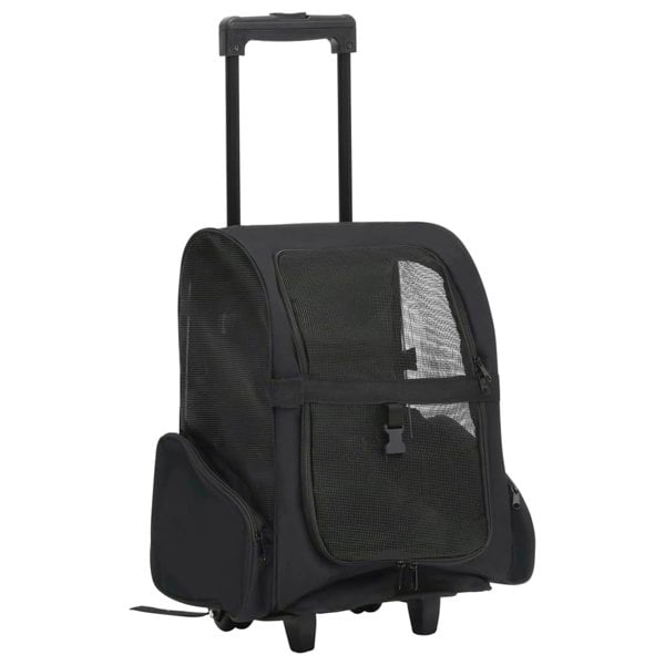 Berkfield Foldable Multipurpose Pet Trolley Black