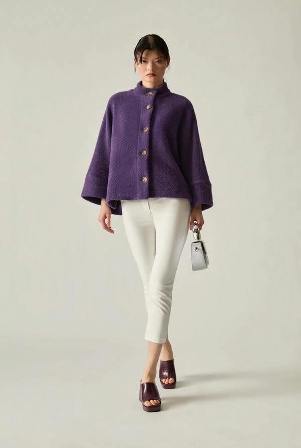 James Lakeland Batwing Purple Jacket