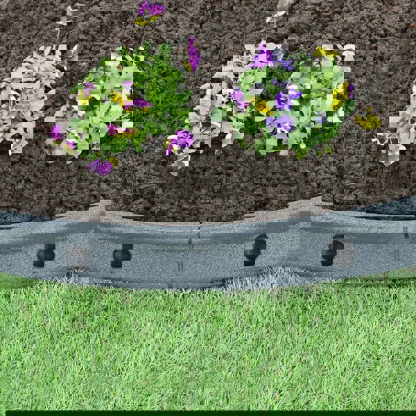 Monstershop Flexible Lawn Edging Grey 1.2m x 6
