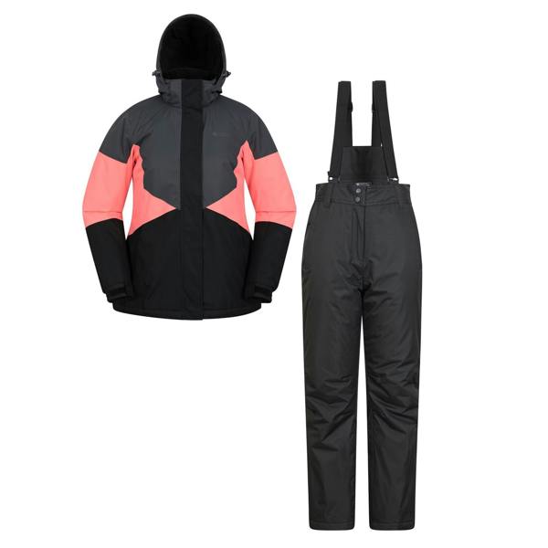 Mountain Warehouse Womens/Ladies Ski Jacket & Trousers Set - Bright Pink - 