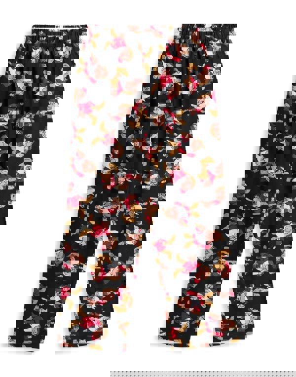 Disney Snow White & The Seven Dwarfs Mens Black Grumpy Short Sleeve Long Leg Pyjama Set