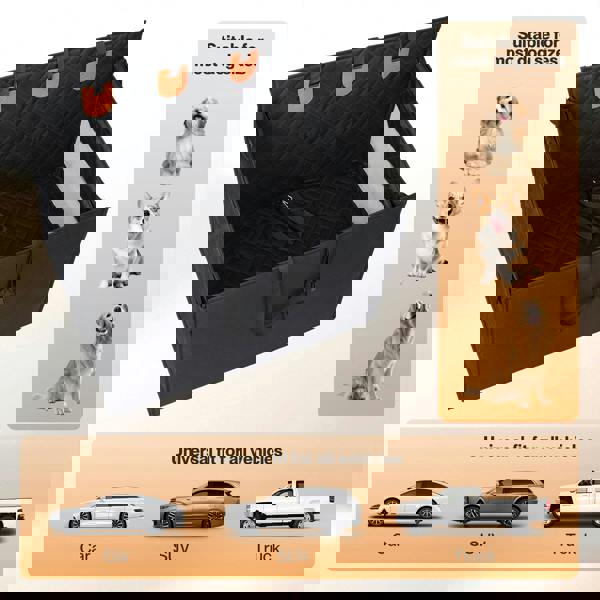 Skylos Waterproof Dog Car Seat Rear Cover Safety Protector Pet Hammock Non Slip