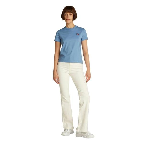 Tommy Jeans Womens/Ladies Badge Crew Neck Regular T-Shirt - Blue - 