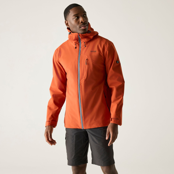 Regatta Mens Oklarna Waterproof Jacket - Brick Red