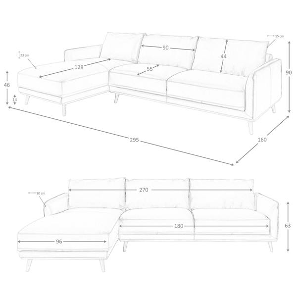 Angel Cerdá Corner sofa in green leather 6199/6200