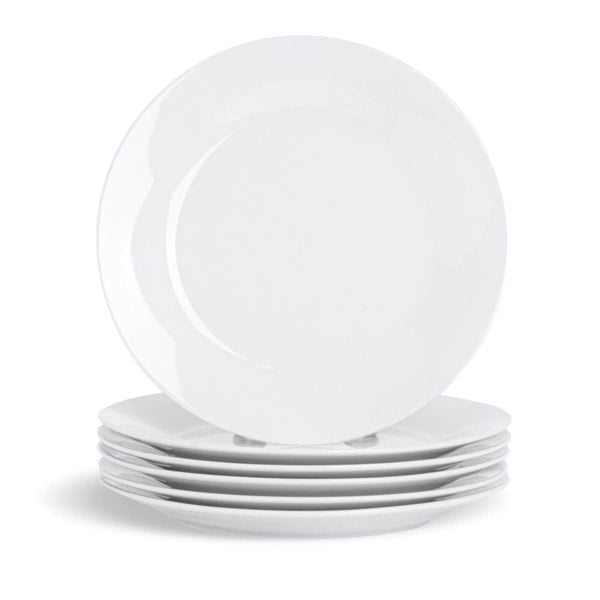 12 Piece Dinner Set Plate Bowl White Porcelain