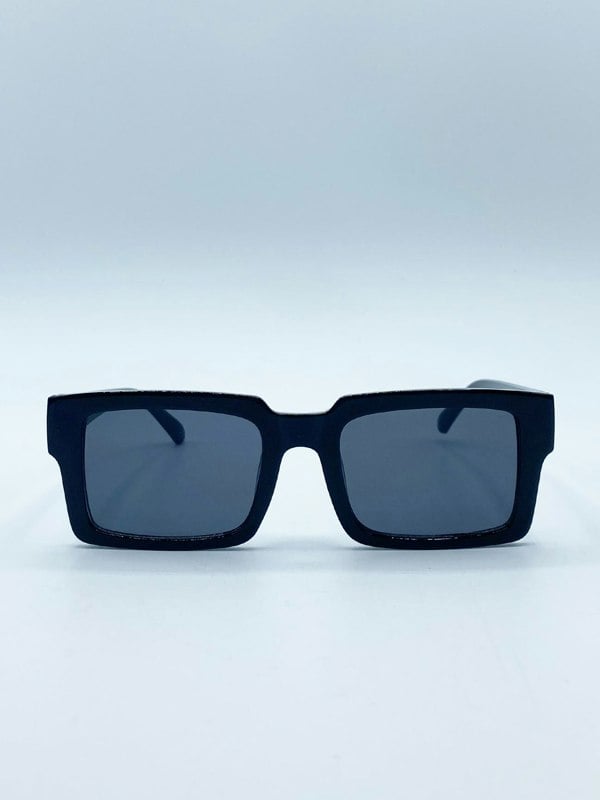 SVNX Square Frame Sunglasses in Black