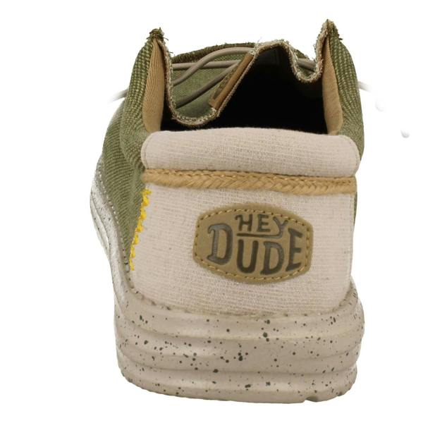 HEYDUDE Mens Hey Dude Slip On Deck Shoes Wally Coastline Jute