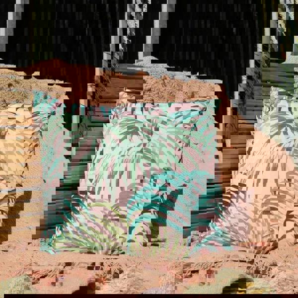 Furn Jungle Outdoor Cushion Cover - Blush/Forest - 