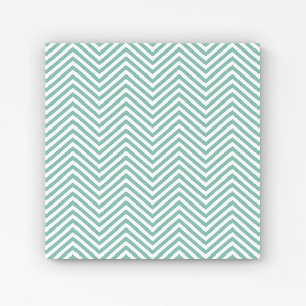 Warren Reed Geometric Chevron Pattern Canvas