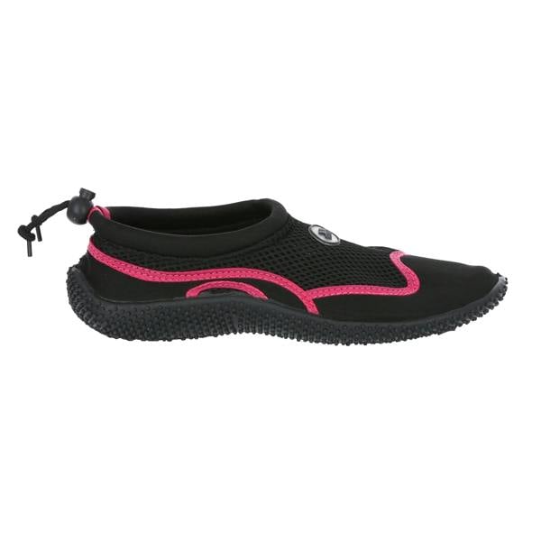 Trespass Adults Unisex Paddle Aqua Swimming Shoe - Black/Raspberry
