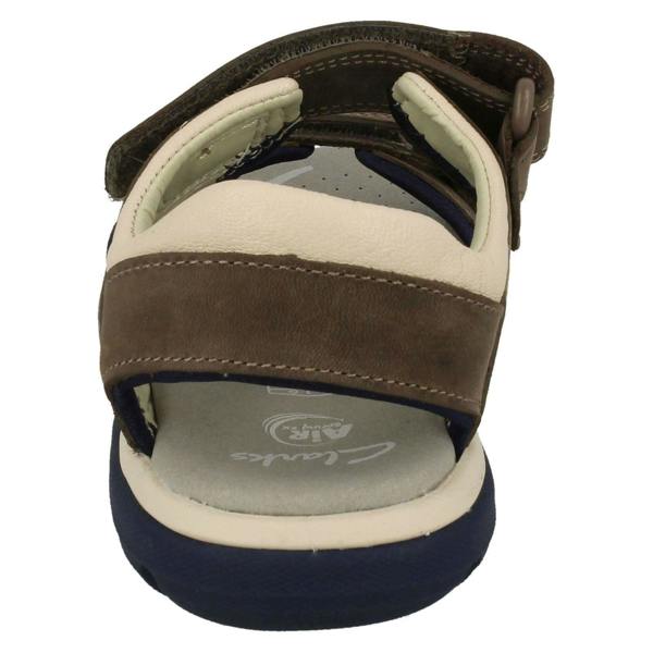 Clarks Boys Clarks Casual Strapped Sandals Rocco Wave