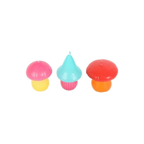 Serano Set of 3 Mushroom Shaped Candles