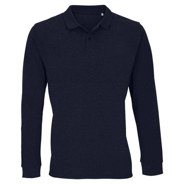 SOLS Unisex Adult Planet Long-Sleeved Polo Shirt - French Navy