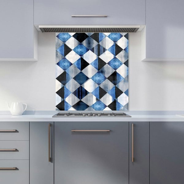 Warren Reed - Designer Square Checkered Pattern Kitchen Splashback