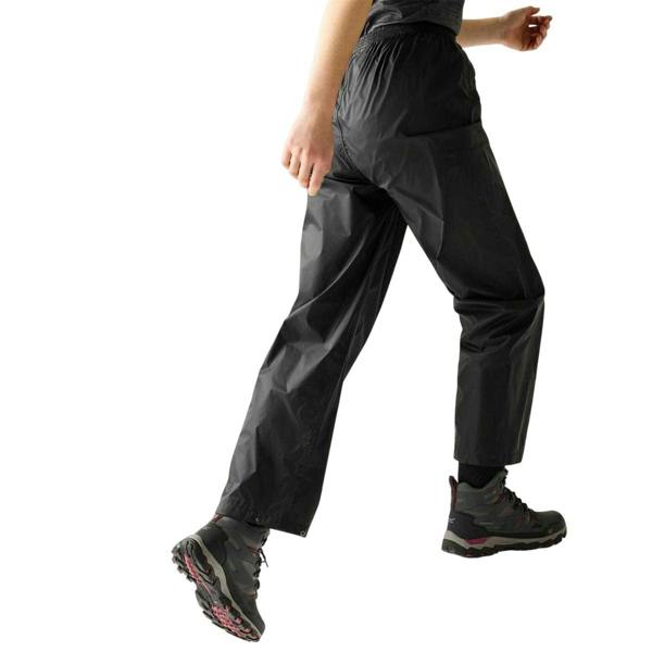Regatta Womens/Ladies Waterproof Straight Leg Over Trousers - Black - 