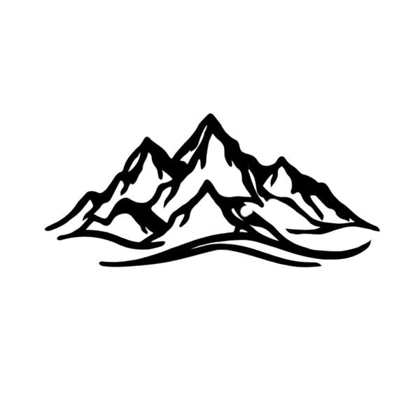 Decortie Mountain Peak Minimalist Abstract Metal Wall Decor