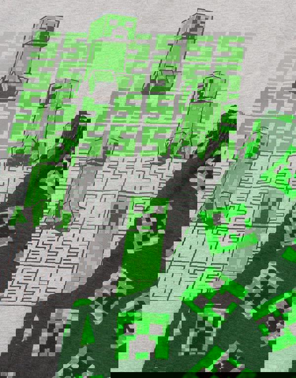 Minecraft Boys Green Creeper & Zombine All-Over Print Short Sleeve Short Leg Pyjama Set