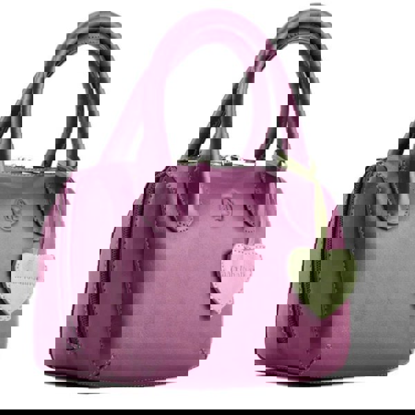 Mala Leather Mini Grab Bag with Heart Detail – Genuine Soft Leather