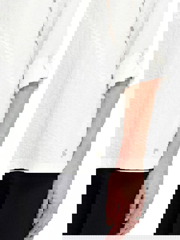 PennyPlain Asymmetric Hem Top - Ivory