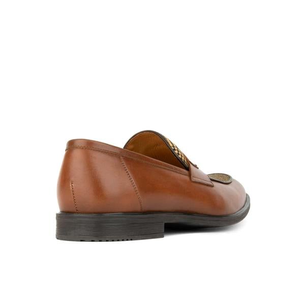 Embassy London Gosselin - Brown & Brown Check - Men's Leather Loafer