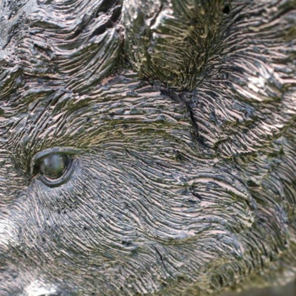 Black Pig Outdoor Ornament