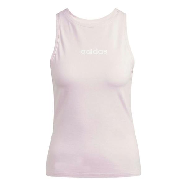 Adidas Womens/Ladies Linear Cotton Tank Top - Clear/Pink - 