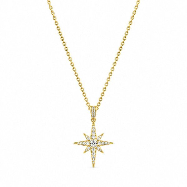 Cachet London North Star Gold Pendant