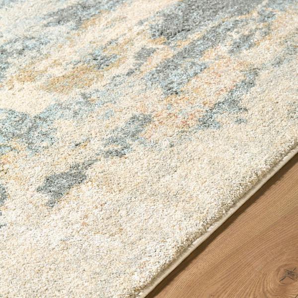 Livabliss Avellino-Abstract Grey Blue Beige Modern Marble High Pile Rug