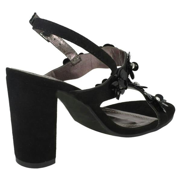 Anne Michelle Ladies Anne Michelle Flower Trim Sandals