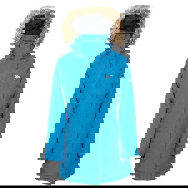 Trespass Childrens Girls Fame Waterproof Parka Jacket - Cosmic Blue