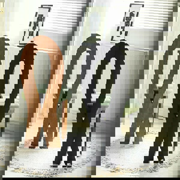 Caradoc Mermaid Dining Chair, Oak & Velvet-Rit Concept-Rit Concept