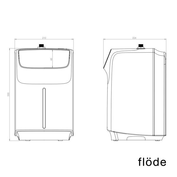 Flode Vier 4 in 1 Instant Boiling & Filtered Cold Water Tap | Brushed Brass Finish