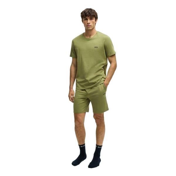 Boss Mens Regular Jersey Shorts - Mid Green - 