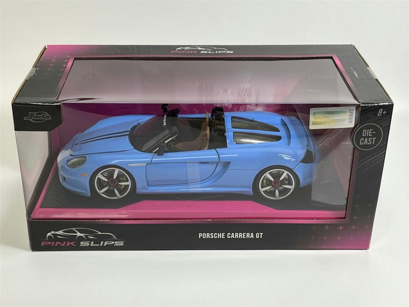 Jada 2005 Porsche Carrera GT Blue 1:24 Scale Pink Slips Jada 253293013