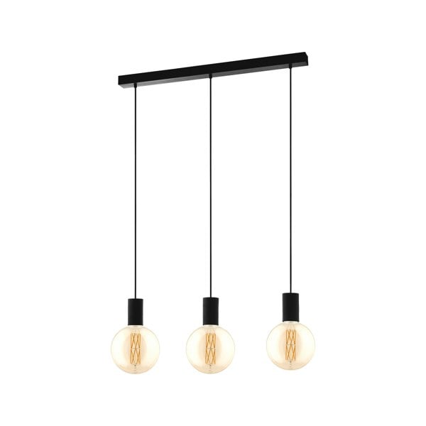 EGLO Pozueta Linear Pendant Light Black