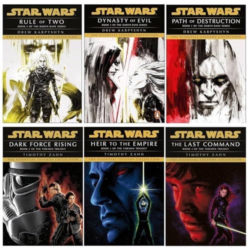 Star Wars: Essential Legends Collection Darth Bane and Thrawn Trilogy 6 Books Set By Drew Karpyshyn and Timothy Zahn