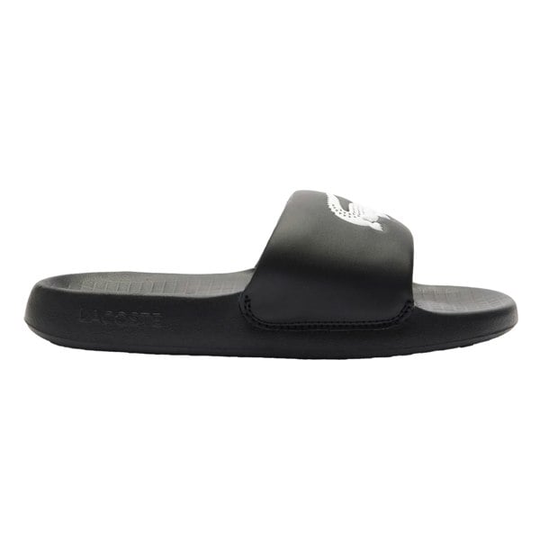 Lacoste Kids Serve 1.0 Synthetic Sliders - Black/White