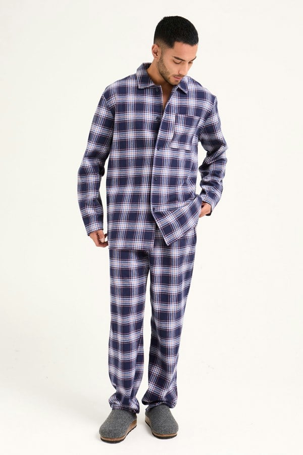 Mister You Plaid Pyjamas in Midnight - Pajamas
