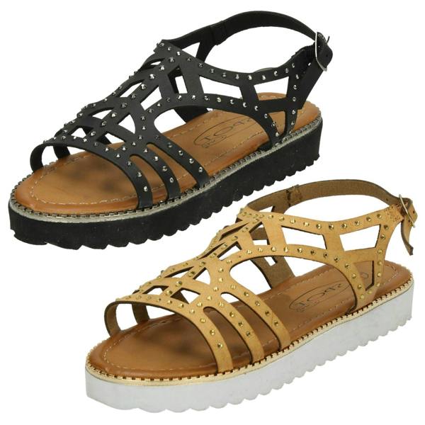 Spot On Girls Spot On Low Cut Out Upper Sandal