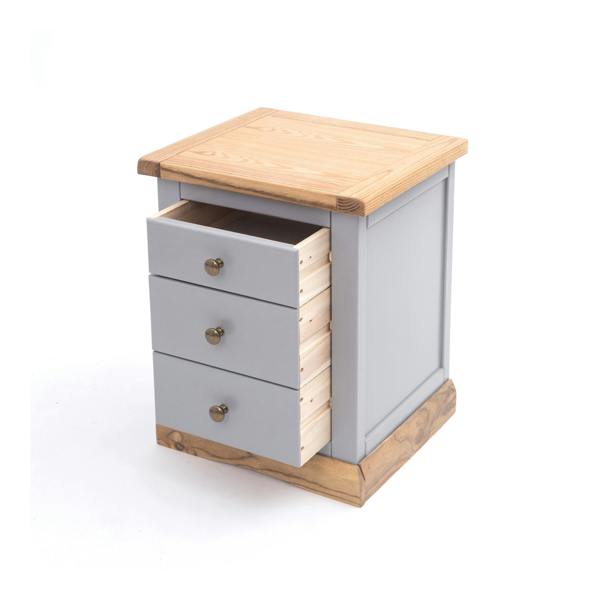 Cabinet Bits Biccari 3 Drawer Bedside Table